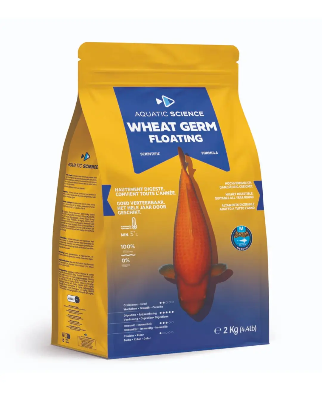 Aquatic Science Wheat Germ Floating (Pływający) L 6-7mm 5kg